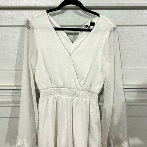 Meadowlake White Swiss Dot Romper